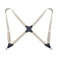 thumbnail image 2 of xinxixnxx Polyester Unisex Brace Fashionable Replacement Adults Portable Solid Color Adjustable Back Braces with 2 Clips Beige, 2 of 6