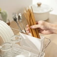 thumbnail image 4 of 1 Set Dish Drying Rack Stainless Steel Utensil Cutlery Holder Kitchen Dish Drainer, 4 of 6