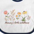 thumbnail image 4 of Inktastic Mommy's Little Wildflower Boys or Girls Baby Bib, 4 of 4
