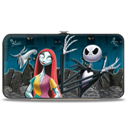 Disney Wallet, Hinged, Nightmare Before Christmas Zero Sally Jack Oogie Boogie Scene, Vegan Leather