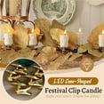thumbnail image 4 of Flameless Candles LED -Shaped Festival Clip Candle Clip-On Flameless Candle Lights Clips On Candles For Christmas Trees, 4 of 8