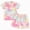 A212-Pink, variant on TOWED22 Baby Girl Summer Outfits 2Pcs Clothes Butterfly Print Tee Solid Color Shorts Play Set 3 6 9 12 18 Months(White,12-18 M)