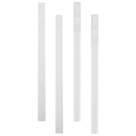 Pretyzoom Baking Rolling Pin Transparent 2 Pairs Professional Baking Supplies