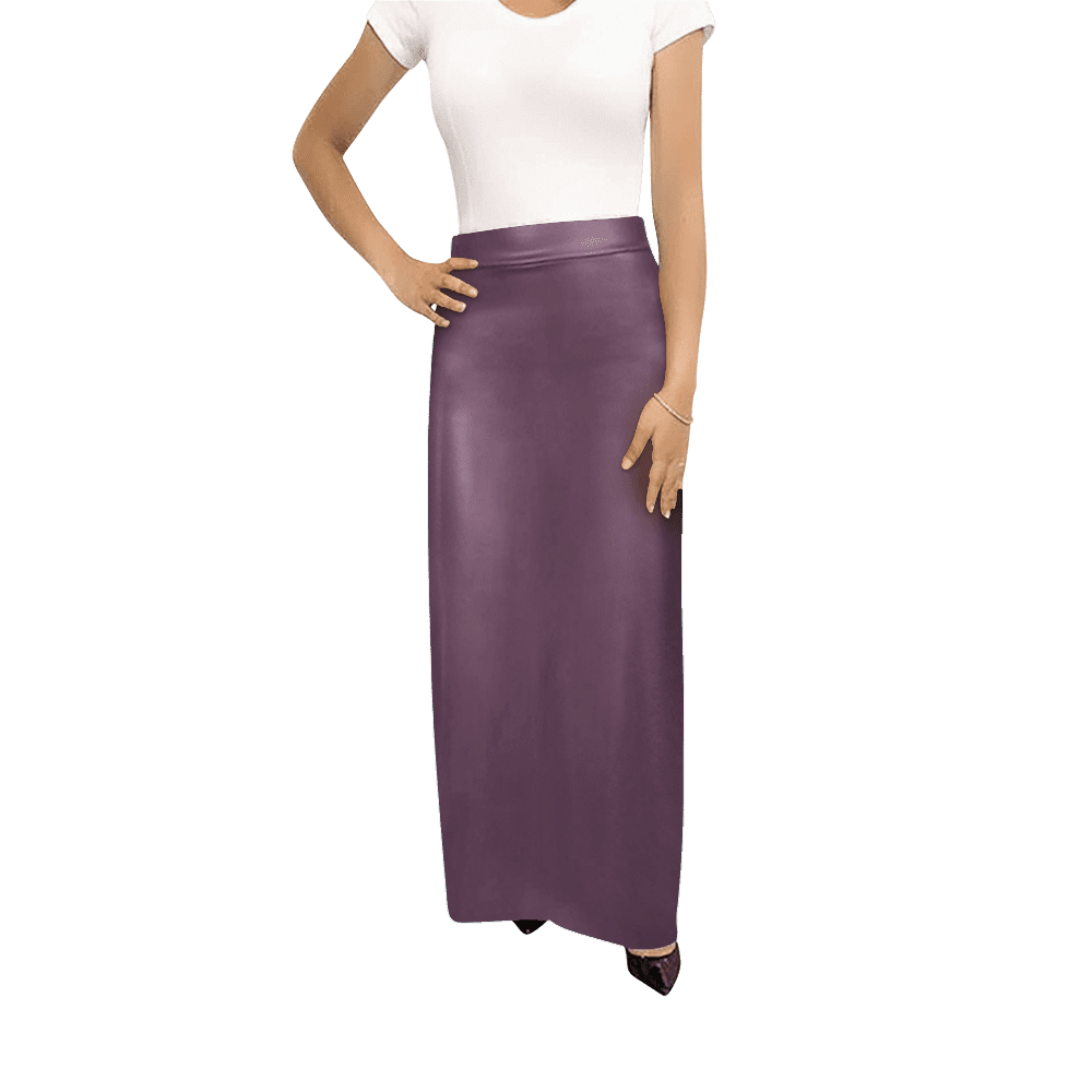 Women's Maxi Skirts for Women Long Length Elastic Waist Skirts Faux