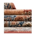 thumbnail image 6 of Unique Loom Utopia Collection Area Rug - Larissa (7' 1" x 10' Rectangle Terracotta/Blue), 6 of 7