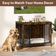 thumbnail image 6 of Amlancher Dog Crate Furniture for Large Dogs, 48inch Heavy Duty Dog Kennel Furniture, Rustic Brown, 6 of 7