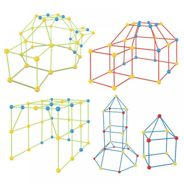 Greyghost Kids Fort Building Kit, Construction STEM Toys, For Over 3 Years OldBoys And Girls, Forts Builder Gift, Build DIY Educational Learning Toy, For Indoor & Outdoor