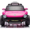 thumbnail image 6 of EastVita Kids Electric Vehicle Licensed Volkswagen | 12V Ride-On Toy with Remote Control | LED Lights, MP3, and Bluetooth Pink, 6 of 6