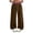 Brown, variant on Women's Baggy Double Waist Sweatpants Camo Plaid Patchwork Elastic High Waisted Drawstring Wide Leg Jogger Pants Loose Comfy Lounge Trousers with Pockets