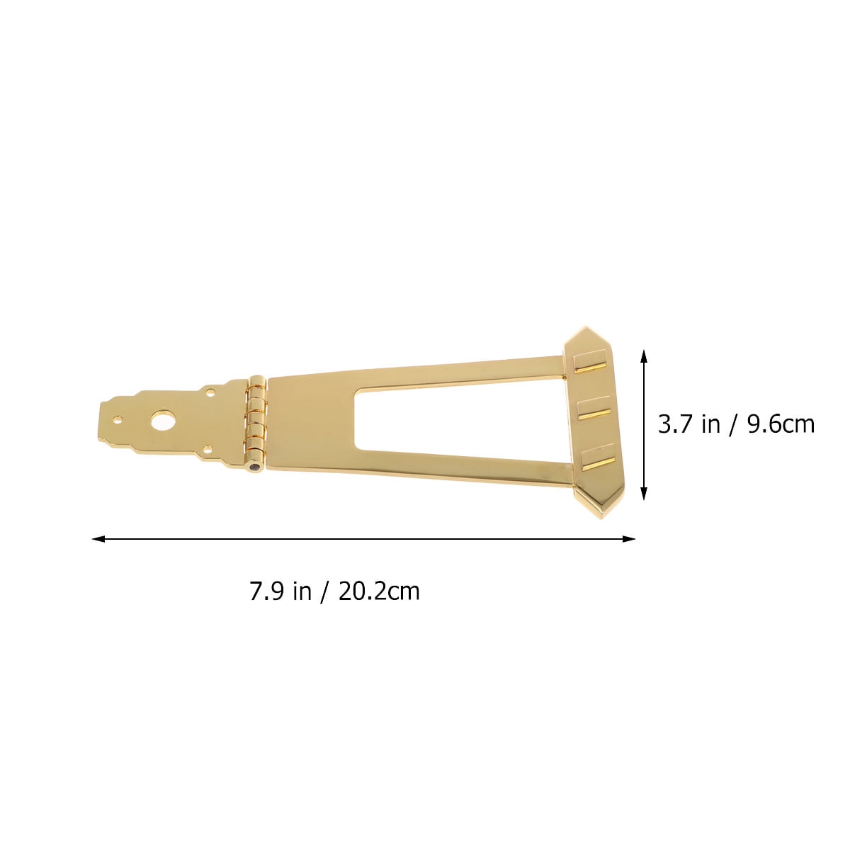 Clispeed Metal Guitar Tailpiece Set for Jazz Guitar Durable Golden Replacement with Screws
