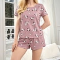 thumbnail image 4 of ZROVA Women's 2-Pack Floral Pajama Sets, 6-Piece Soft Sleepwear Bundle with Short Sleeve Tops, Shorts & Long Pants, 4 of 7