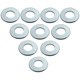 thumbnail image 1 of (15.2mm x 44mm)10 Pcs Zinc Plated Galvanized Alloy Steel Flat Washers Wholesale, (Sizes: M8) Flat Washer for Sealing Screws, Sealing Rings, Accessorie, 1 of 5