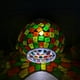 thumbnail image 3 of Lámpara LED solar impermeable para jardín, con forma de bola de mosaico de vidrio, ideal para interiores y exteriores (naranja, amarillo y verde), 3 of 7