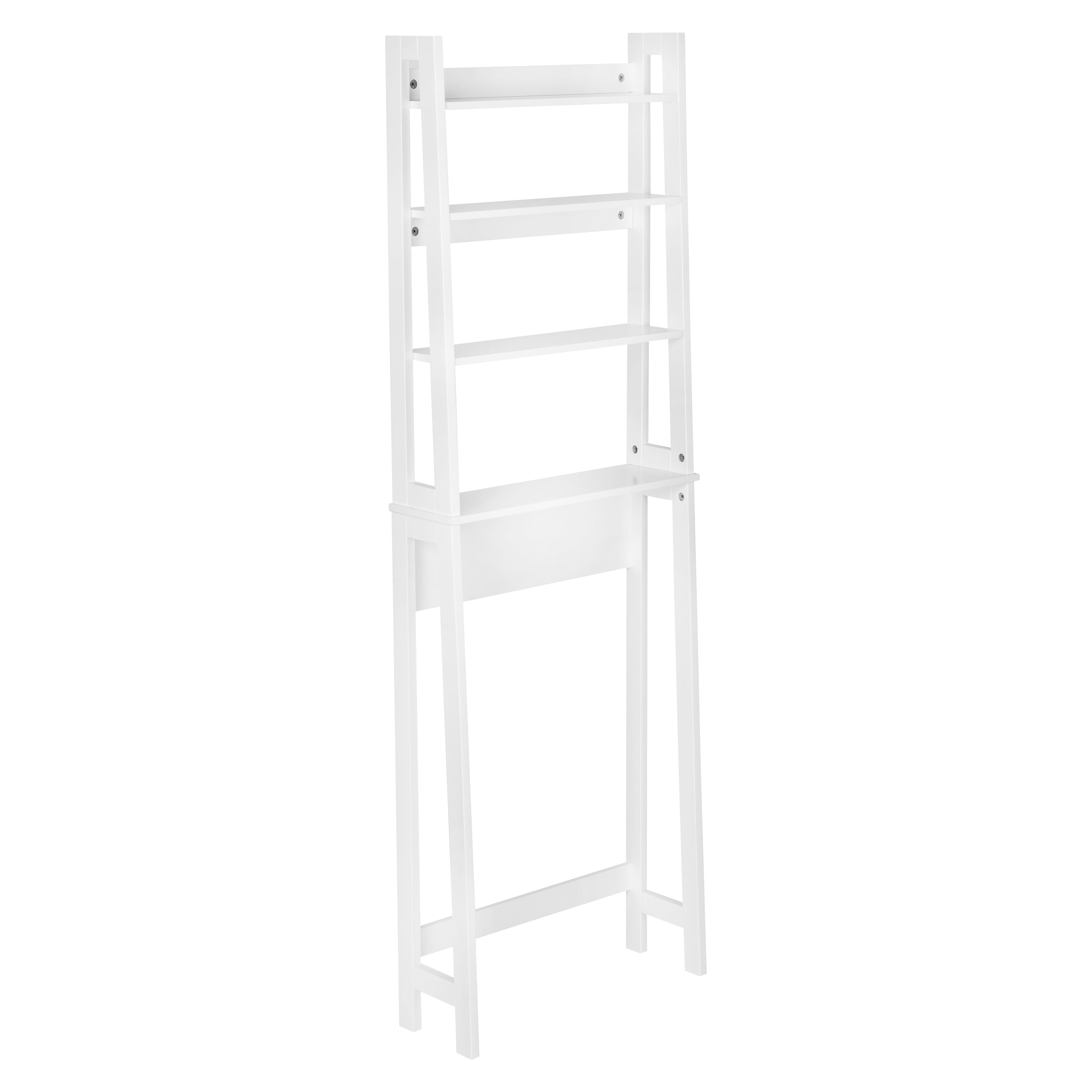 HoneyCanDo OverTheToilet Bathroom Shelving Space Saver, White