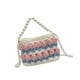 thumbnail image 5 of Kit de bolsa de crochet de tejido de bricolaje adultos 7.09x2.76x5.12 "Flower manual tejido a mano beige, 5 of 8