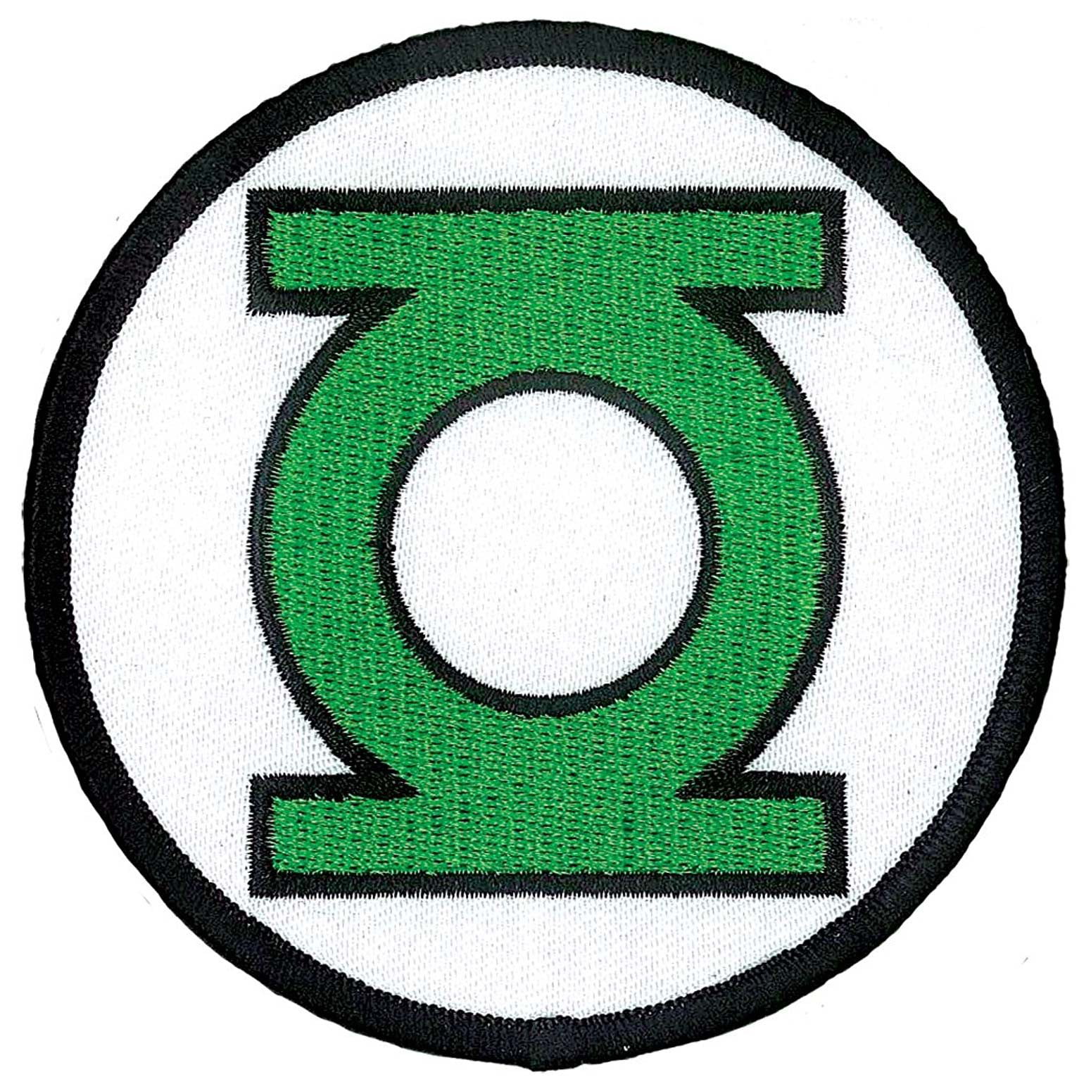 Green Lantern Iron On Patch White 