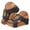 Blue, variant on Women Wedge Sandals 2026 Open Toe Leather Cork Footbed Thick Sole Casual Summer Dressy Platform Slides with Arch Support (Beige,9)