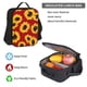 thumbnail image 5 of Disketp Sunflowers On Red Mochila Estampada de Gran Capacidad con Lonchera y Estuche, Set de 3 Piezas para Estudiantes, 5 of 7