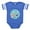 Royal Blue, variant on CafePress - Peppa Pig: Bath Time - Cute Infant Baby Football Bodysuit