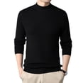 thumbnail image 4 of Suéter de otoño e invierno para hombre, camisa base de color sólido fino para hombre, suéter cálido para jóvenes, suéter para hombre, 4 of 4