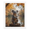 thumbnail image 5 of Paint By Numbers Kit for Adults Beginner - Koala Autumn Scenic Tree Stump DIY Canvas Painting Kits for Adults, Frameless Paint By Number for Adults for Home Wall Decor 16x20 Inch, 5 of 7