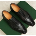 thumbnail image 6 of Santimon Black Dress Shoes for Men Brogue Lace up Oxford Shoes Classic Pointed Toe Formal Shoes for Wedding Meeting US 12, 6 of 8
