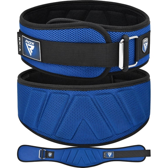 RDX Weight Lifting Belt, Curved Padded Back Lumbar Support, Fitness, Core Exercise Workout Bodybuilding Powerlifting Deadlifts Squats, Ladies Gents Men Women Home Gym Equipment