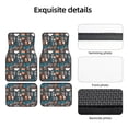 thumbnail image 5 of Sikiie Coffee Lover Print Car Foot Mat Set of 4 Pieces Basics Universal Fit Rubber Carpet Floor Mats For Car SUV Van & Truck, 26.8"L x 17.3"W (Front), 13"L x 17.3"W(Rear), 5 of 6