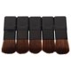 thumbnail image 1 of HONMEET 5Ud De Brochas De Maquillaje Negras Cepillo Plana Para Base Y Blush, 1 of 6
