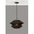 thumbnail image 4 of Adesso Gardner 1-Light Black Pendant Light with Black Irregular Rope Shade, 4 of 6