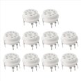 thumbnail image 1 of 10PCS 9Pin Ceramic Vacuum Tube Socket for 12AX7 12AU7 Silver-Plated, 1 of 5