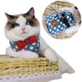 thumbnail image 2 of Flmtop Dog Cat Protective Round Spot H-shape Vest Harness Breathable Pet Walking Leash Blue, 2 of 9