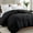Black Comforter, variant on TEXARTIST Premium 2100 Series Queen Comforter All Season Breathable Black Comforter Soft 4D Spiral Fiber Quilted Down Alternative Duvet Insert with Corner Tabs Luxury Hotel Style (88"x88")