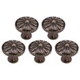 thumbnail image 1 of Unique Bargains Boutons en Alliage de Zinc Poignée Ronde en Métal pour Commode 31mm 1, 5 Pcs, 1 of 1