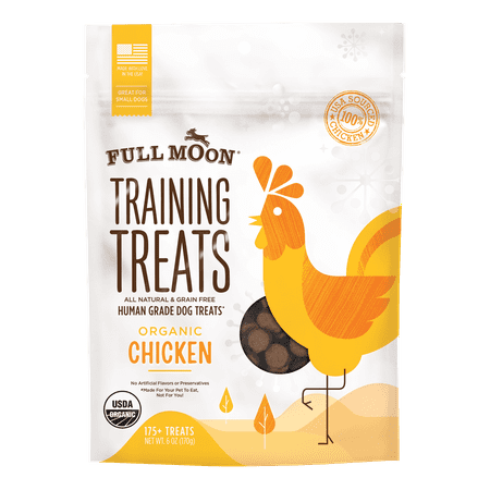 Full Moon All Natural Human Grade Dog Treats, Chicken, 6 (Best Human Food For Dog Training)