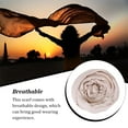 thumbnail image 4 of Sonducket Turbante Bufanda Color liso Suavidad Corbata Envoltura para la cabeza Ampliamente aplicable Accesorio de mujer Regalo dulce Chal Accesorios de disfraces Beige, 4 of 6