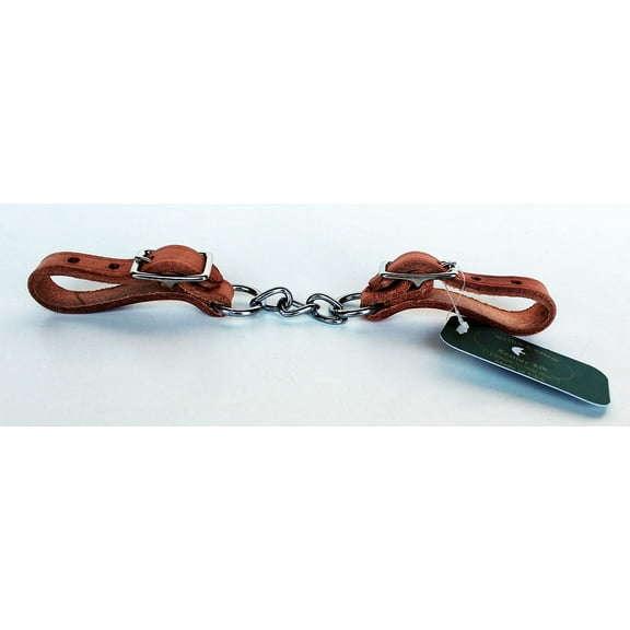 Horse Challenger  Made In USA Hermann Oak Leather Curb Single Chain 975H415C