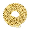 thumbnail image 4 of Nuragold 14K Real Yellow Gold Round Box Chain Necklace 16"-30" (1.5mm-3.5mm) Italian Jewelry for Men & Women, 4 of 12