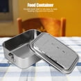 thumbnail image 3 of Single Layer Lunch Box Food Bento Box 304 Stainless Steel Salad Container With Leakproof Lid and Secure Locks, 1900ML/64OZ[L], 3 of 8
