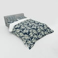 thumbnail image 3 of Floral Duvet Cover Set, Vibrant Little Blossoms Flourishing Garden Feminine Flora Graphic Art, Bedding Set with Shams and Fitted Sheet, 3 Sizes, by Ambesonne, 3 of 3