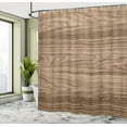thumbnail image 4 of Ambesonne Wood Frame Shower Curtain, Nature Plank Texture, 69"Wx75"L, Sepia Umber and Caramel, 4 of 4