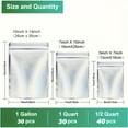 thumbnail image 2 of 100 Pack 10.2 Mil Mylar Bags for Food Storage - 10"*14"/ 7"* 10"/ 5"*7" Resealable Zipper Mylar Bag for Long Term Food Storage, 2 of 9