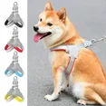 thumbnail image 2 of Arnés reflectante para mascotas, para perros pequeños, medianos y gatos, chaleco antitirones, correa para el pecho para cachorros, pugs, chihuahuas, bulldogs, suministros, 2 of 5