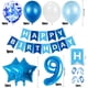 thumbnail image 2 of Globo De Cumpleaños Para Niño De 9 Años, Decoraciones De Cumpleaños Azules De 9 Años, Globos De Cumpleaños Número 9, Globos De Confeti De Látex Suministros De Decoración Para Fiestas De Bautizo De Cum, 2 of 5