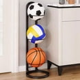 thumbnail image 2 of hejhncii Metal Basketball Ball Storage Rack Multilayer Sport Equipment Stand Rolling Ball Vertical Display Rack Organizers, 2 of 20