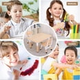 thumbnail image 4 of PetFurnishn Table and Chairs Set, Height Adjustable Study Table and Chairs, Arts & Crafts Table, Activity Table, Preschool Furniture, Maple Top With Natural Border, 4 of 8