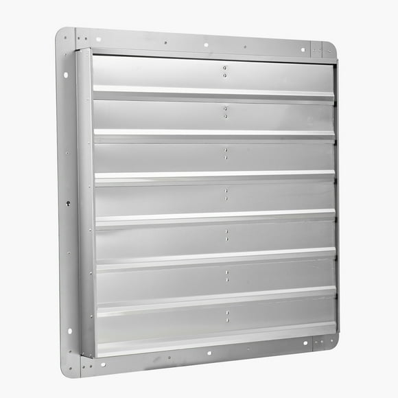 KFFKFF 30 inch Shutter Exhaust Fan, Wall Mounted Attic Vent Fan with 6900 CFM Airflow, AC Motor, Heavy-duty Steel Construction, Silver