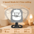 thumbnail image 5 of G TALECO GEAR Baby Swings for Infants, Electric Swing for Baby 0-12 Month, Indoor Baby Swing for Newborn Girl Boy, Gray, 5 of 9