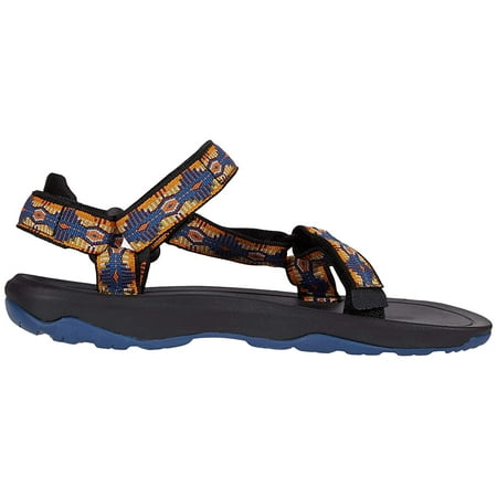 Teva Hurricane XLT2 Youth Elevated Sole Strappy Sandal in Orange Size 4