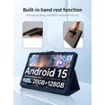 thumbnail image 4 of PU Leather Folio Case for Teclast T65 13.4" Tablet, Multi-Angle Folding Stand Protective Cover,Blue, 4 of 7
